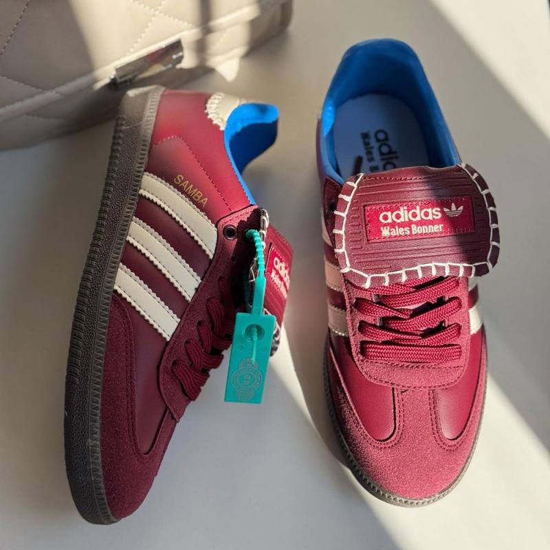 Adidas x Wales Bonner Samba Burgundy